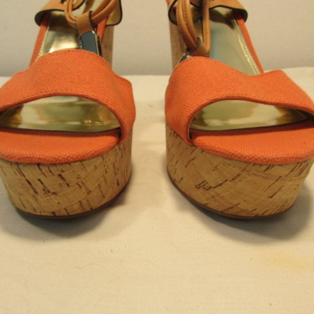 Coach Linden Platform Cork Slingback Wedges - Picture 5 of 14